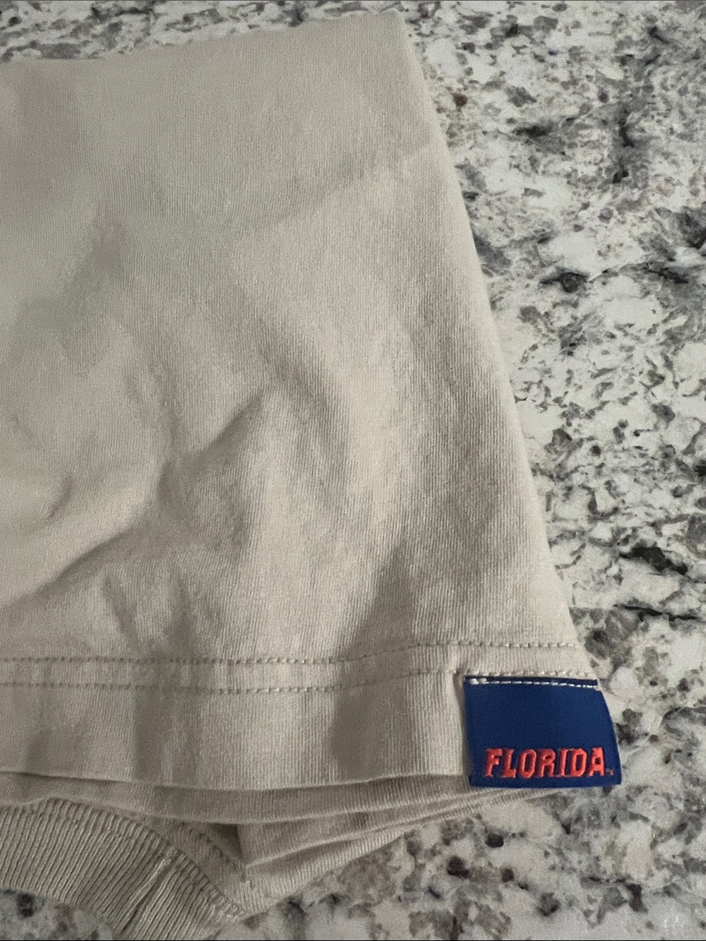 Nike Beige Cropped Long Sleeve Tee with Blue & orange Florida Gators - Picture 6 of 6